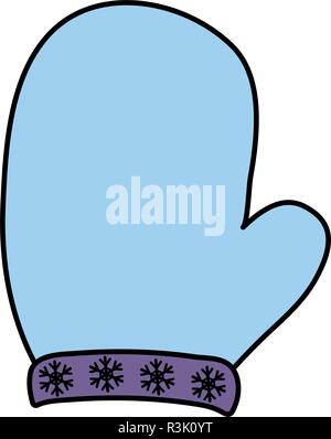 christmas glove icon over white background vector illustration Stock ...