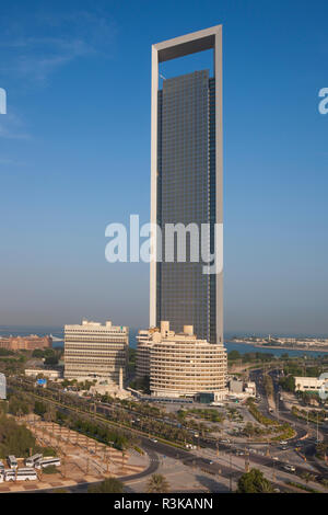 UAE, Abu Dhabi. ADNOC Tower Stock Photo