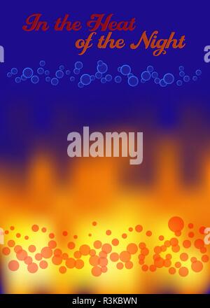 In the heat of the night, it is time for fun and hot party Stock Vector