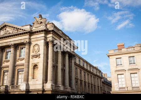 exterior of a parisian town house in summer Stock Photo