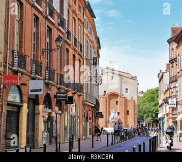 Toulouse historic city center, Haute Garonne, Occitanie region, France Stock Photo