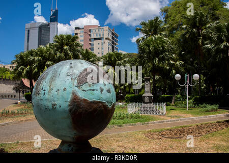 Mauritius, Capital city of Port Louis. Les Jardins de la Compagnie aka Company Gardens, downtown city garden and park. Stock Photo