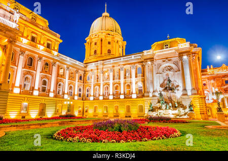 Budapest, Hungary. Buda Castle built on Castle Hill by Magyar kings. Stock Photo