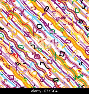 Repeating seamless diagonal and zig-zag pattern Stock Vector