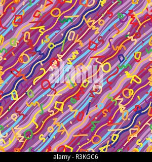 Repeating seamless diagonal and zig-zag pattern Stock Vector