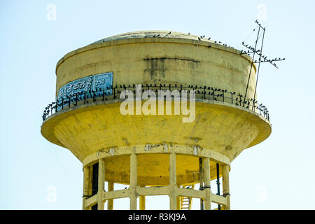 India, Chandelao, No Water No Life expedition, water tank on road to  village Stock Photo - Alamy