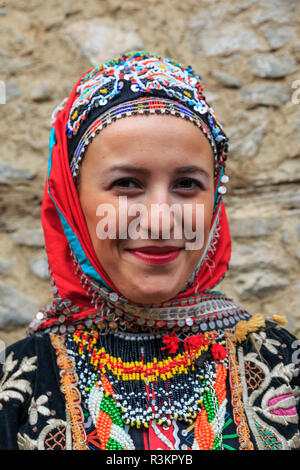 Turkey, Marmara, Bursa, Village of Cumalikizik. Traditional dress