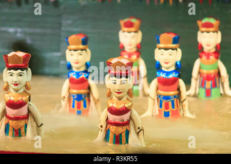 Traditional Vietnamese puppets at the Golden Dragon Water Puppet Theatre in Ho Chi Minh City, Vietnam Stock Photo