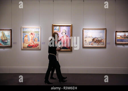 London, UK. 23rd Nov, 2018. People are seen viewing the painting for the Sotheby's Russian art week.The auction for Russian pictures takes place at London Sotheby's 27 November 2018. Credit: Dinendra Haria/SOPA Images/ZUMA Wire/Alamy Live News Stock Photo