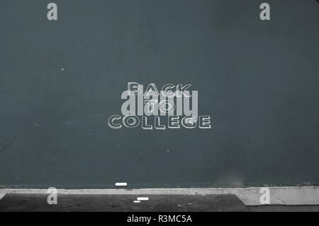 Back to college concept, College board with text written Stock Photo