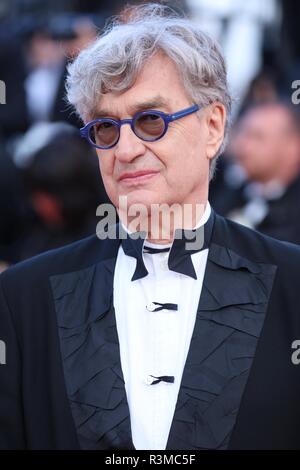 CANNES, FRANCE – MAY 13, 2018: Wim Wenders walks the red carpet for the 'Sink or Swim' screening at the Festival de Cannes (Ph: Mickael Chavet) Stock Photo