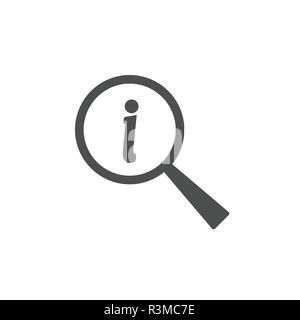 Lupe. Search instruction. Vector illustration Magnifying glass Stock Vector