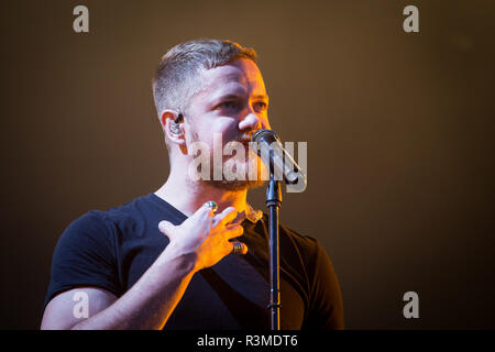 Imagine Dragons band during the Orange Warsaw Festival 2017 in Warsaw, Poland on 03 June 2017 Stock Photo