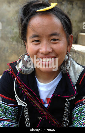 Young Hmong Woman Vietnam Stock Photo
