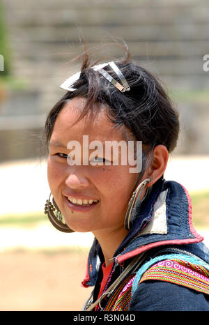 Young Hmong Woman Vietnam Stock Photo