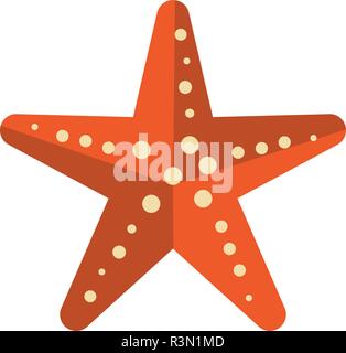 Sea star cartoon Stock Vector