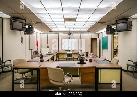 Canada, Ontario, Carp, Diefenbunker, Canadian Cold War Museum in underground bunker, situation room Stock Photo