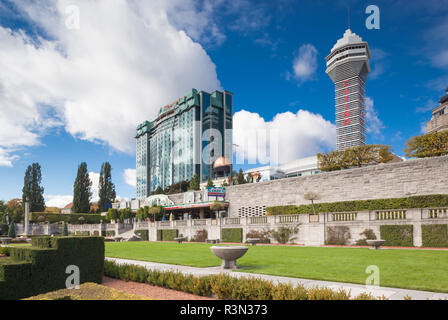 Canada, Ontario, Niagara Falls, Casino Tower and Sheraton Hotel Stock Photo