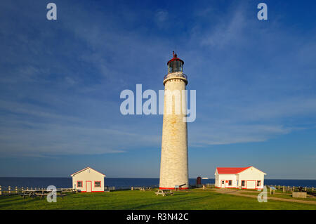 Canada, Quebec, Cap-des-rosiers. Tallest lighthouse in Canada. Stock Photo