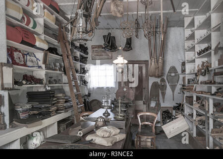 Canada, British Columbia, Barkerville. Interior of general store. Stock Photo