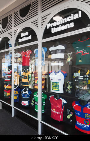 New Zealand, North Island, Palmerston North. New Zealand Rugby Museum, interior display Stock Photo