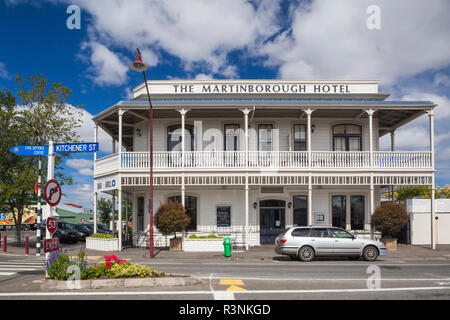 New Zealand, North Island, Martinborough. The Martinborough Hotel Stock Photo