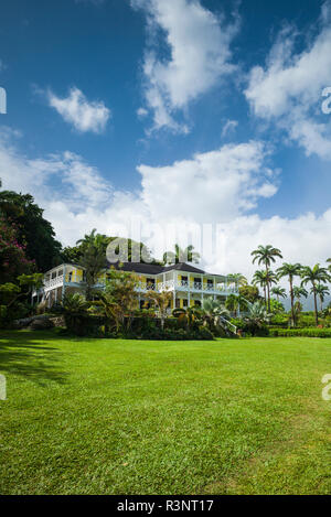 St. Kitts and Nevis, St. Kitts. Ottley's Plantation Inn, old sugar plantation now a hotel