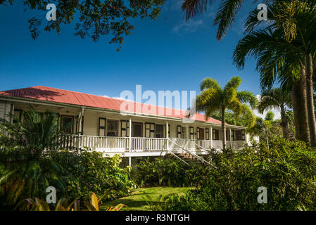 St. Kitts and Nevis, Nevis. Cole Hill, Montpelier Plantation Inn, former sugar plantation Stock Photo