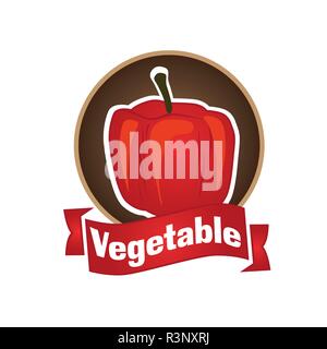 vector logo of vegetables and natural product Stock Vector