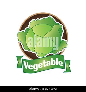 vector logo of vegetables and natural product Stock Vector