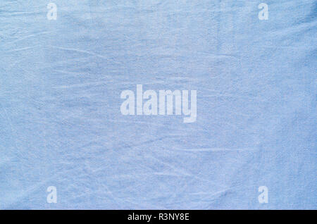 The texture of light blue fabric for shirts. Blank textile background Stock Photo
