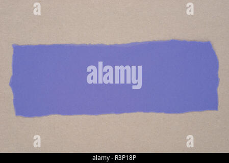 Violet Ripped Paper violet color piece of torn paper on recycled paper background texture ...