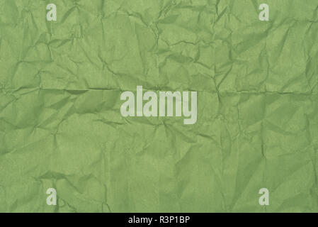 green color creased paper background texture Stock Photo