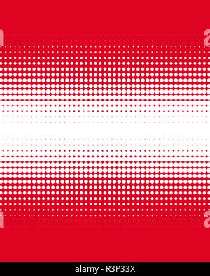 color gradient from red dots on white background Stock Photo