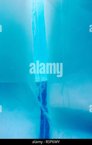 Canada, Newfoundland, St. Anthony. Icebergs in Atlantic Ocean. Stock Photo