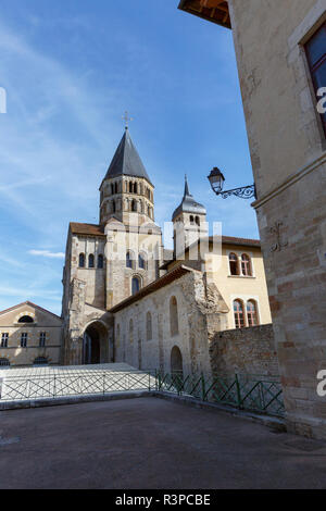 Benedictine abbey of Cluny in Burgundy founded in 910. France. Stock Photo