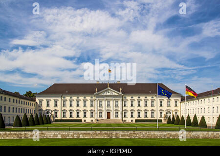 Berlin, Germany. Facade of Bellevue Palace, the traditional residence and offices of the President of the Federal Republic of Germany Stock Photo