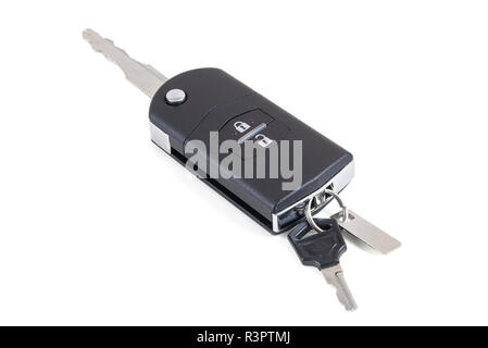 car key on white background Stock Photo
