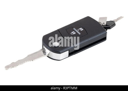 car key on white background Stock Photo