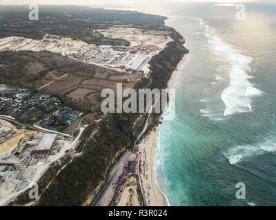 Indonesia, Bali, Aerial view of Pandawa beach Stock Photo