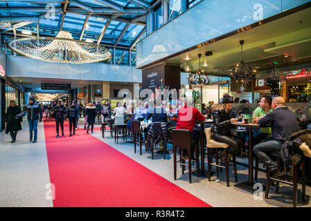 Austria, Tyrol, Innsbruck, RathausGalerien shopping center interior Stock Photo