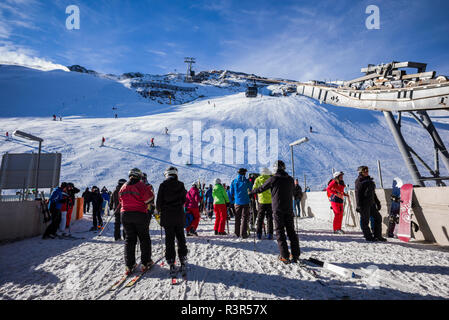 Austria, Tyrol, Otztal, Solden, Gaislachkogl ski mountain, middle station Stock Photo