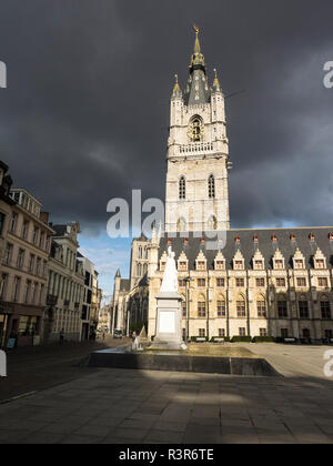 Het Belfort van Gent, a 14th century belfry Stock Photo
