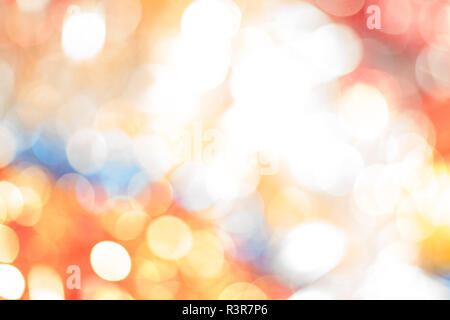 Blurred Christmas lights. Abstract defocused background Stock Photo