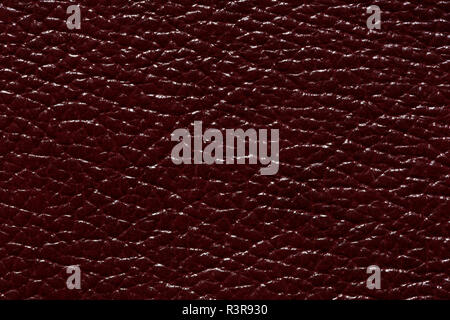 Masterly leather texture in stylish dark red colour. Stock Photo