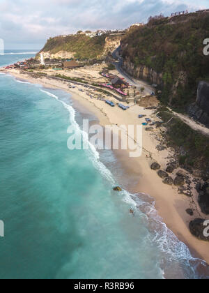 Indonesia, Bali, Aerial view of Pandawa beach Stock Photo