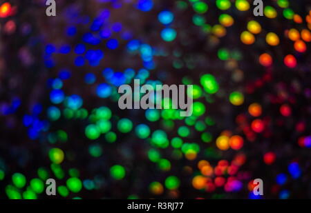 Mulicoloured contrasting sequined bokeh effect Stock Photo