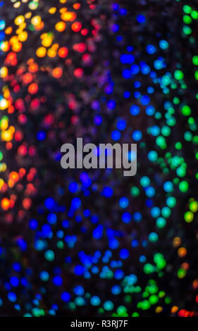 Mulicoloured contrasting sequined bokeh effect Stock Photo