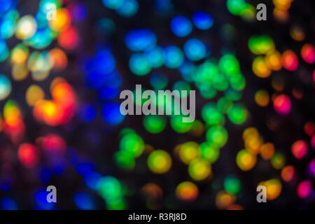 Mulicoloured contrasting sequined bokeh effect Stock Photo