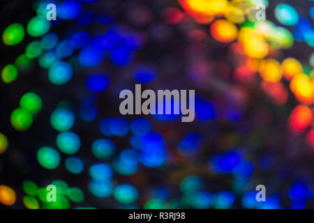 Mulicoloured contrasting sequined bokeh effect Stock Photo